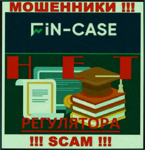 Информацию о регуляторе организации Fin Case не найти ни у них на веб-портале, ни в сети