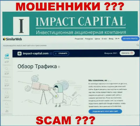Никакой информации об сайте ImpactCapital Com на similarweb нет