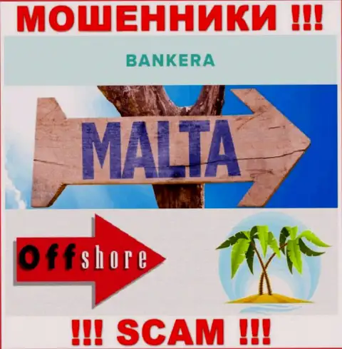 С Банкера слишком опасно работать, место регистрации на территории Мальта