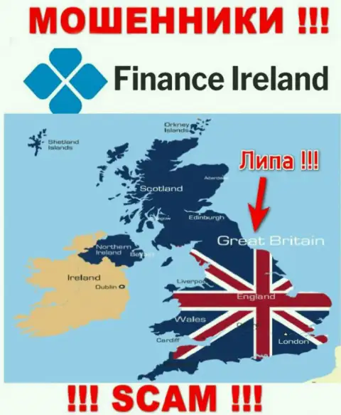Воры Finance-Ireland Com не размещают правдивую инфу относительно своей юрисдикции