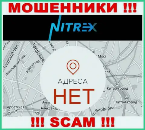 Nitrex Pro не предоставляют информацию об адресе регистрации организации, будьте весьма внимательны с ними