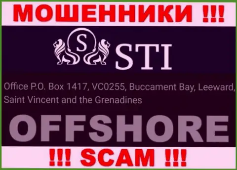 STOKTRADEINVEST LTD - это противозаконно действующая компания, зарегистрированная в оффшорной зоне Office P.O. Box 1417, VC0255, Buccament Bay, Leeward, Saint Vincent and the Grenadines, будьте внимательны
