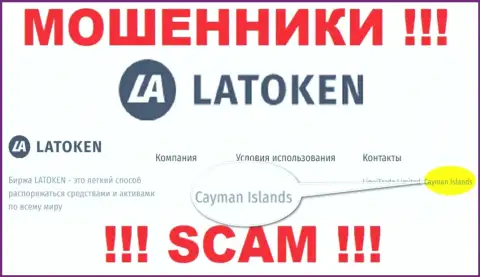 Компания Латокен Ком похищает средства лохов, расположившись в оффшоре - Cayman Islands