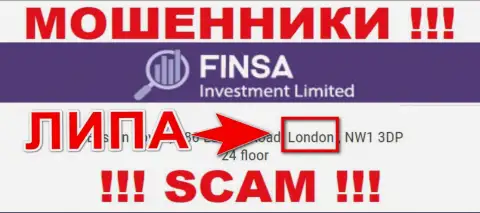 Finsa Investment Limited - это МОШЕННИКИ, обманывающие людей, оффшорная юрисдикция у организации липовая