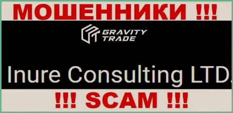 Юридическим лицом, владеющим internet-шулерами Gravity Trade, является Inure Consulting LTD