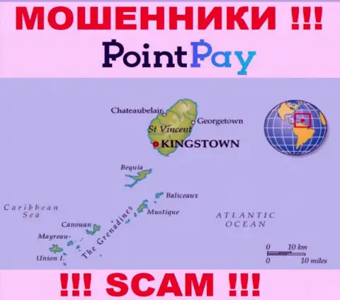 Point Pay LLC - это интернет-мошенники, их место регистрации на территории St. Vincent & the Grenadines