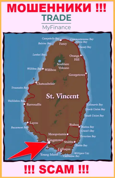 Официальное место регистрации кидал TradeMyFinance - Kingstown, Saint Vincent and the Grenadines