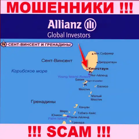 Allianz Global Investors безнаказанно лишают средств, т.к. пустили корни на территории - Кингстаун, Сент-Винсент и Гренадины
