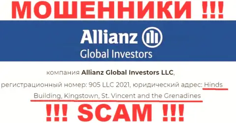 Офшорное местоположение Allianz Global Investors по адресу - Hinds Building, Kingstown, St. Vincent and the Grenadines позволяет им беспрепятственно сливать
