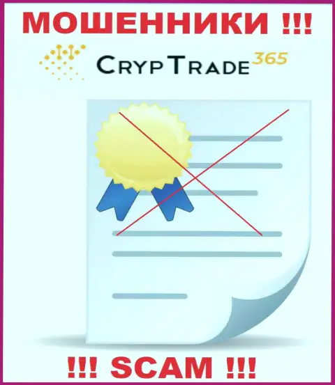 С Cryp Trade365 слишком опасно совместно работать, они не имея лицензии, цинично крадут финансовые вложения у своих клиентов